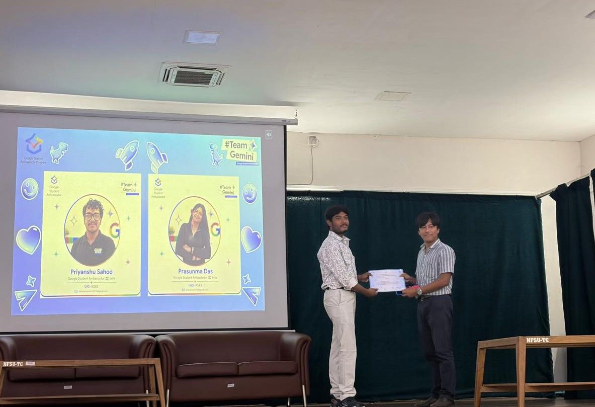 Certificate presentation at Fund My Crazy